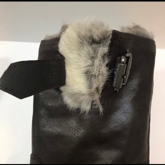 EUC  Frye Natalie RARE Mid Engineer FUR moto - Picture 3 of 15